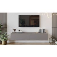 Тумба Трия Глосс ТД-319.03.11 (баттл рок/стекло мокко матовый)