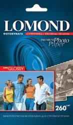

Фотобумага Lomond Суперглянцевая 10x15 260 г/кв.м. 20 листов (1103102)