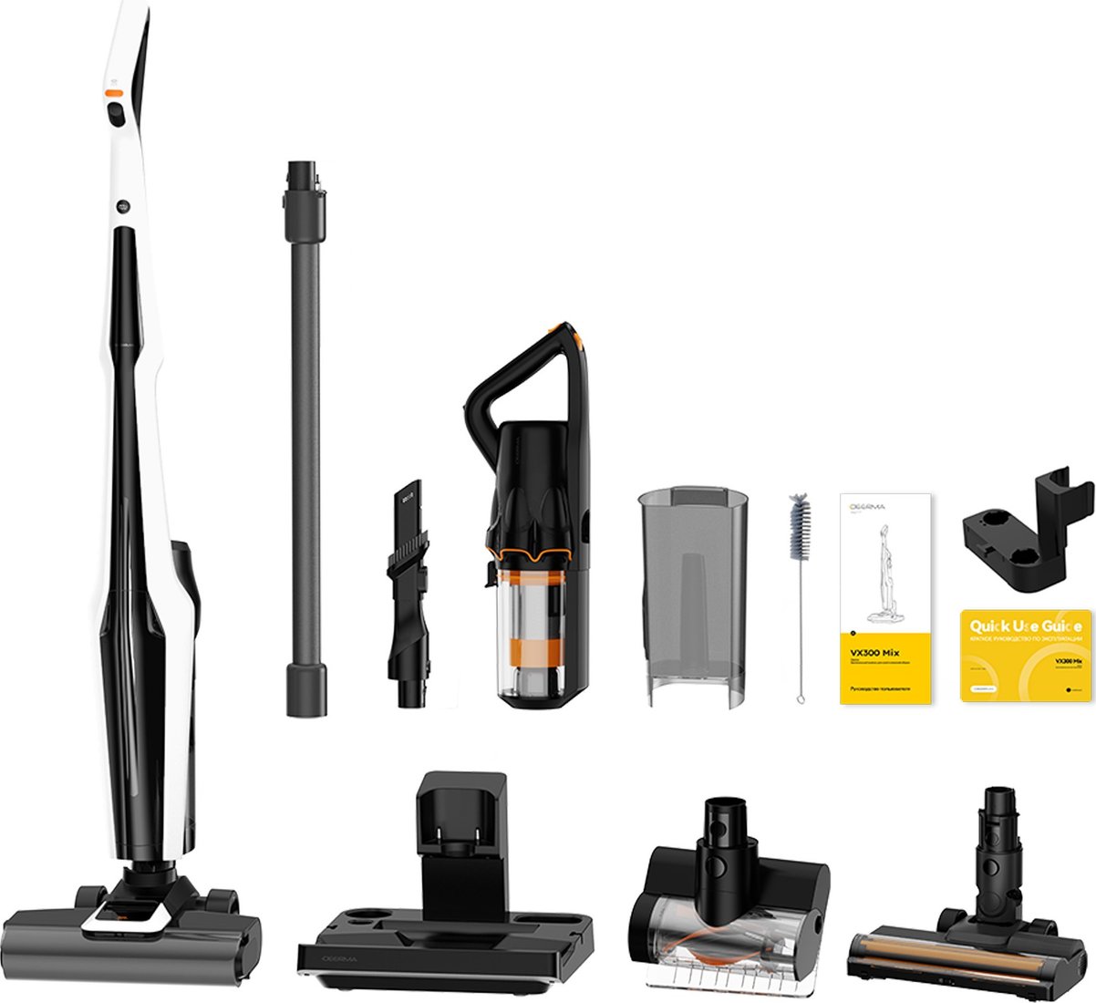 

Вертикальный моющий пылесос 2-в-1 Deerma VX300 Mix (белый)