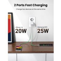 Сетевое зарядное Ugreen CD294 15327 (белый)