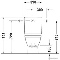Унитаз напольный Duravit Starck 3 (012809) (без сиденья)