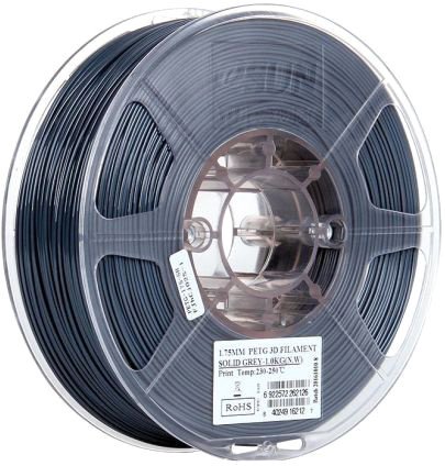 Филамент eSUN PET-G 1.75 мм 1000 г (прозрачный серый)