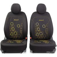 Комплект чехлов для сидений Autoprofi Hologram HOL-1102 (черный/желтый)