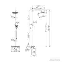 Душевая система  IDDIS Shelf SHESBBTi06