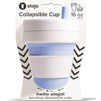Многоразовый стакан Stojo S2-SKY-C (небо/белый, 0.47 л)