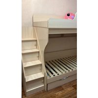 Двухъярусная кровать Можга Капризун 6 с ящиками Р443 (дуб млечный)