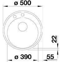 Кухонная мойка Blanco Riona 45 (кофе) [521401]