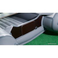 Моторно-килевая лодка RiverBoats 340 НДНД Лайт (серый/черный)