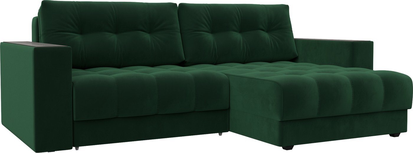 

Угловой диван Лига диванов Лига-049 НПБ универсальный 128457 (велюр Seven 626 зеленый)
