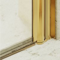 Душевая дверь MaybahGlass 198x80 MGD-808-3 (сатин/золото)