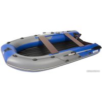 Моторно-килевая лодка Пилот 380 НДНД (серый/синий)