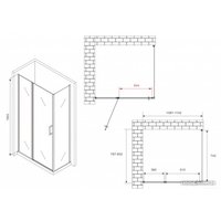 Душевой уголок Abber Sonnenstrand AG04110MS-S80M