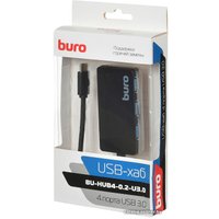 USB-хаб  Buro BU-HUB4-0.2-U3.0