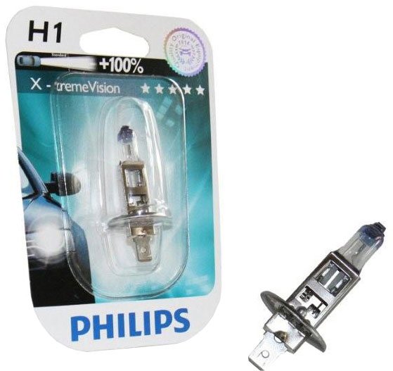

Галогенная лампа Philips H1 X-Treme Vision 1шт