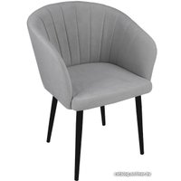 Стул Трия Верона Т6 (черный муар/велюр D012 светло-серый)