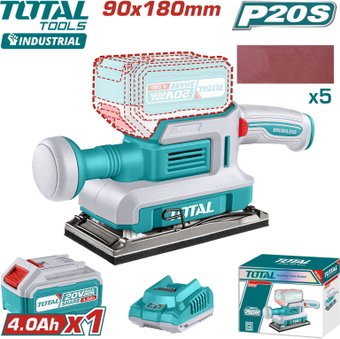 Виброшлифмашина Total TFSLI20311 (с 1-им АКБ)