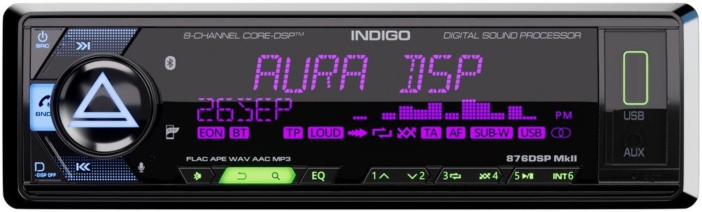 USB-магнитола Aura Indigo-876DSP MKII