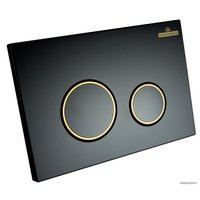 Инсталляция для унитаза Lavinia Boho Relfix 5 в 1 77020065 (матовый черный/золотой глянец пластик)