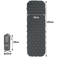 Надувной коврик Naturehike FC10 R1.5 (серый)