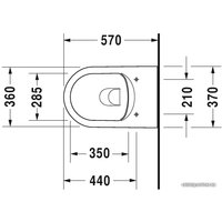 Унитаз подвесной Duravit ME by Starck 45290900A11
