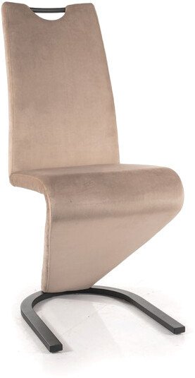 

Стул Signal H090 Velvet (bluvel 40 темно-бежевый/черный)