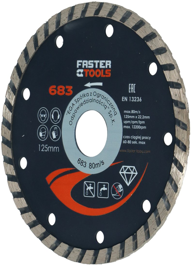 

Отрезной диск алмазный Faster Tools 683