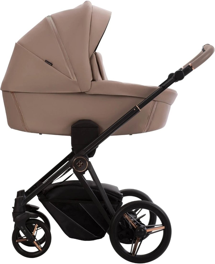 

Универсальная коляска BEBETTO Monti Pro (2 в 1, 03 бежевая кожа)