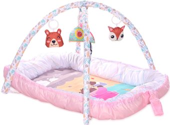 Развивающий коврик Lorelli Детское гнездышко 10300450002 (розовый)