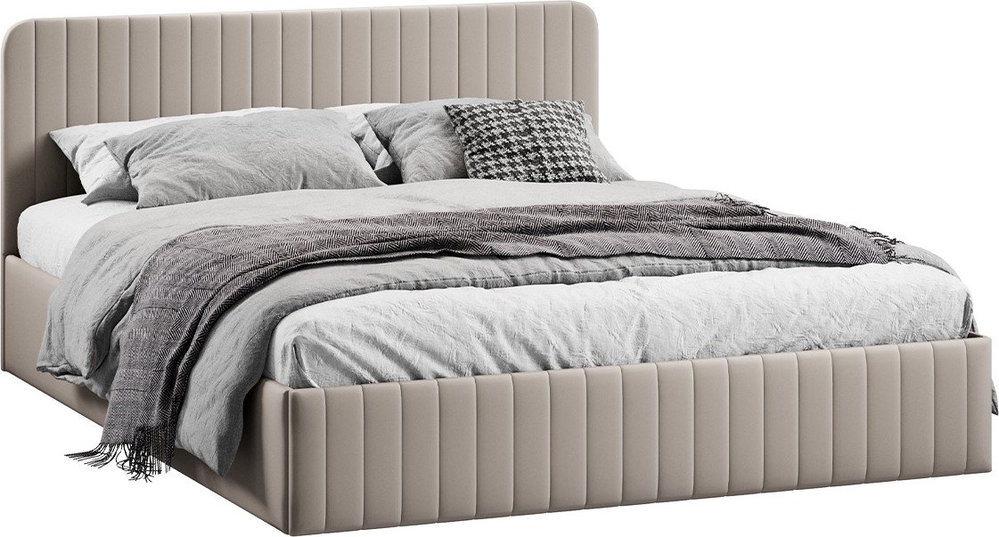 

Кровать-тахта Трия Шелли с ПМ 140x200 Тип 1 (велюр Confetti Smoke)