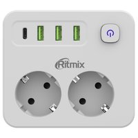 Сетевой фильтр Ritmix RM-023PD (белый)