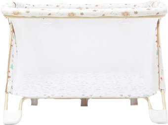 Игровой манеж Фея Книжка (лесные друзья, бежевый)