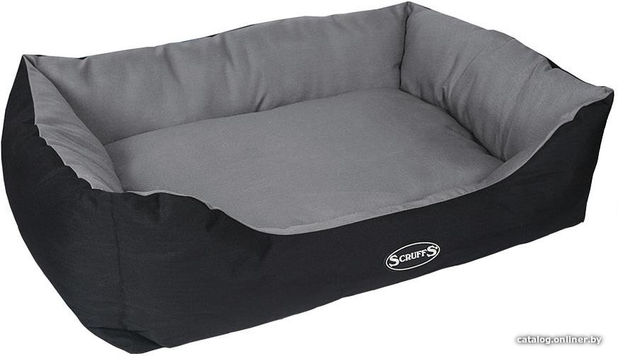 Лежак Scruffs Expedition Box Bed с бортиком 50 см (серый)