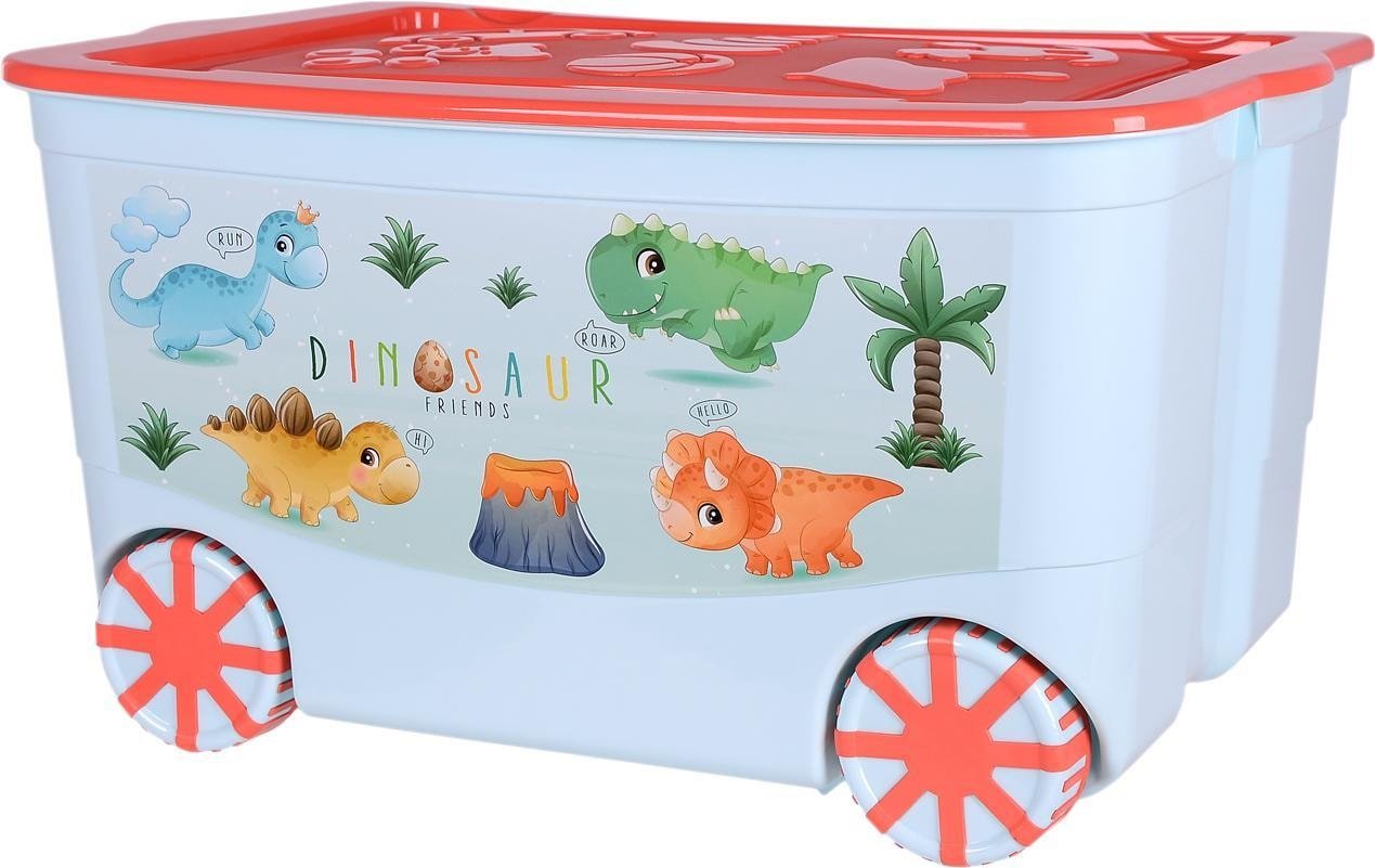 

Ящик для хранения Эльфпласт KidsBox (бирюзовый/коралловый)