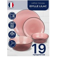 Столовый сервиз Luminarc Идиллия Лилак O0202 (19пр)