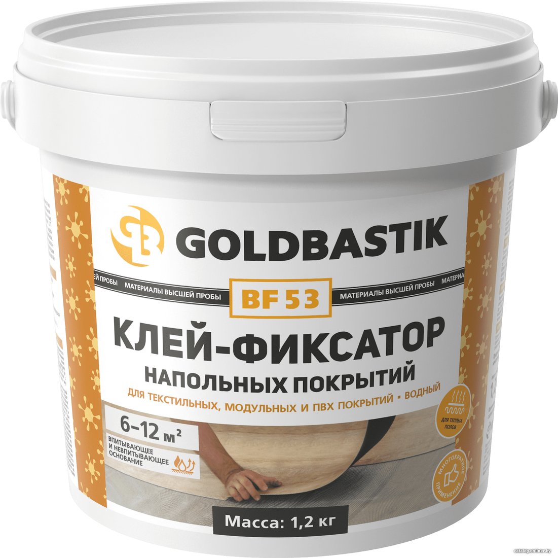 Клей для напольных покрытий Goldbastik BF 53 (1.2 кг)