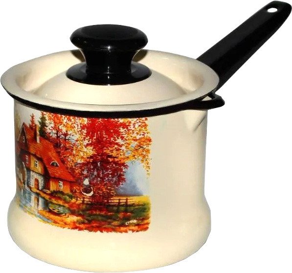 

Ковш КМЗ Старая мельница 90204-072/4 (слоновая кость, с крышкой)