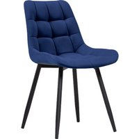 Стул Notta Челси (велюр синий/черный)