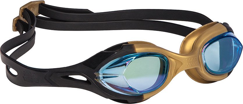

Очки для плавания Mad Wave Rocket Rainbow (золотистый)