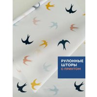 Мини рулонные шторы Franc Gardiner Print Небесные ласточки 70х160 9403217927 (мультиколор)