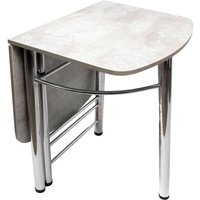 Кухонный стол ВВР Пристенный (камень светлый, ЛДСП)