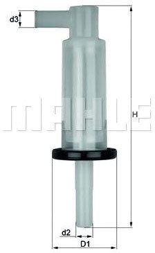 

Топливный фильтр Mahle Knecht KL33OF