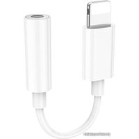 Адаптер Hoco LS34 3.5 мм - Lightning (0.12 м, белый)