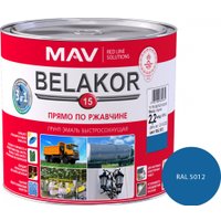 Грунт-эмаль MAV Belakor-15 Ral 5012 2.4 л (матовый голубой)