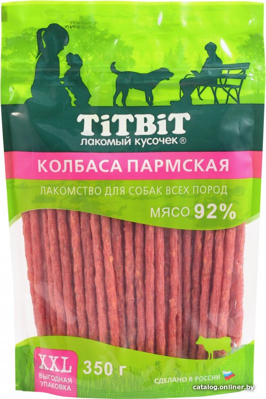 Лакомство для собак TiTBiT Золотая коллекция. Колбаса Пармская 350 г