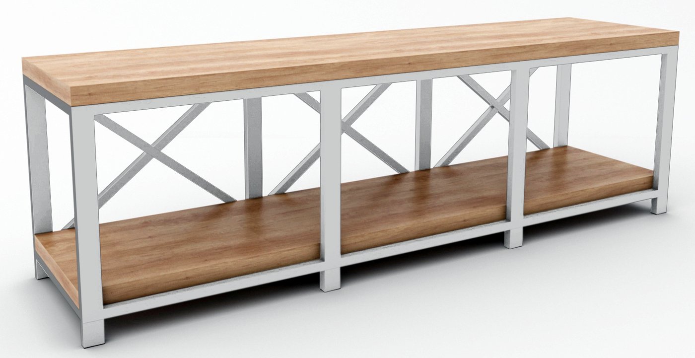 

Тумба Hype Mebel Флорида 120x40 (белый-дуб галифакс натуральный)