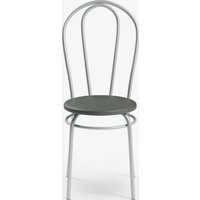 Стул Mio Tesoro Тюльпан (серый/металлик)