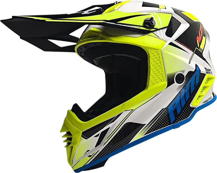 

Мотошлем AIM RH855 Fiber Glass Swift RH855S-BYR-XS (XS, желтый/красный)