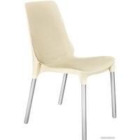 Стул Sheffilton SHT-S75 (бежевый/хром лак)