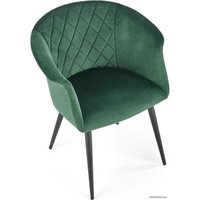 Стул с подлокотниками Halmar K421 (темно-зеленый)