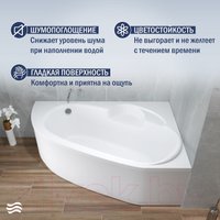 Ванна Lauter Valencia 140x95 2102140R (с ножками и лицевым экраном)